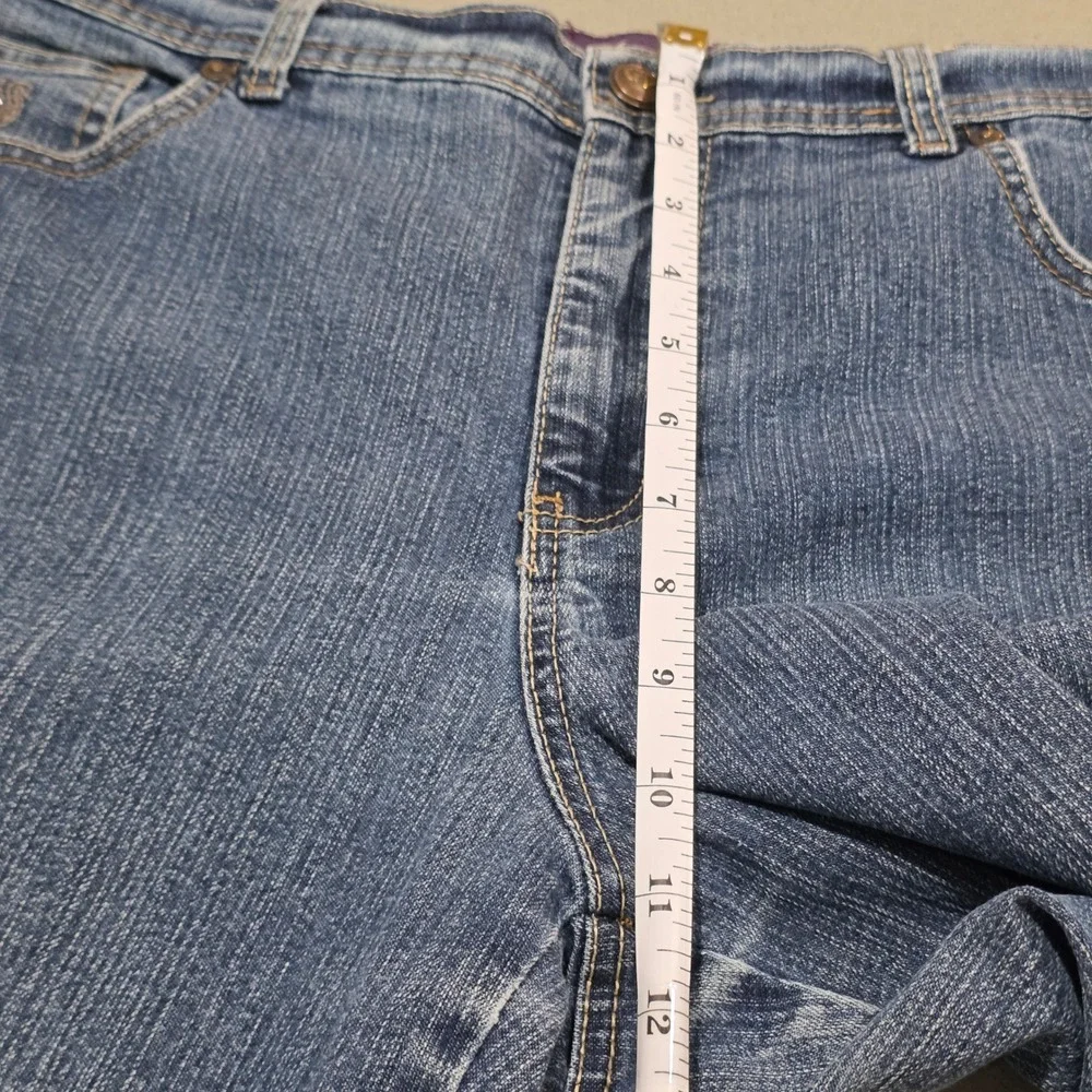 Gloria Vanderbilt Amanda High Rise Tapered Jeans Medium Wash Blue Womens Size 12